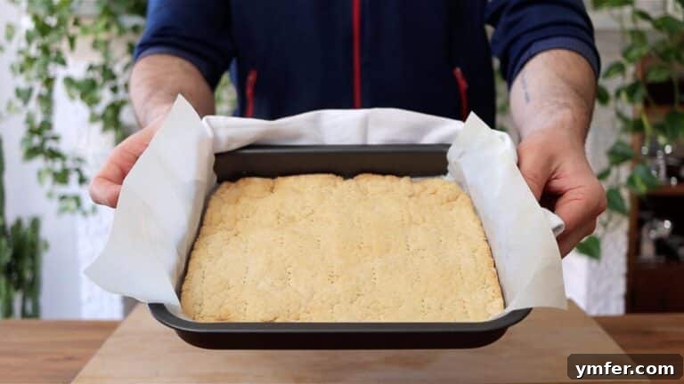 Zesty Plant-Based Lemon Squares 31 baked crust