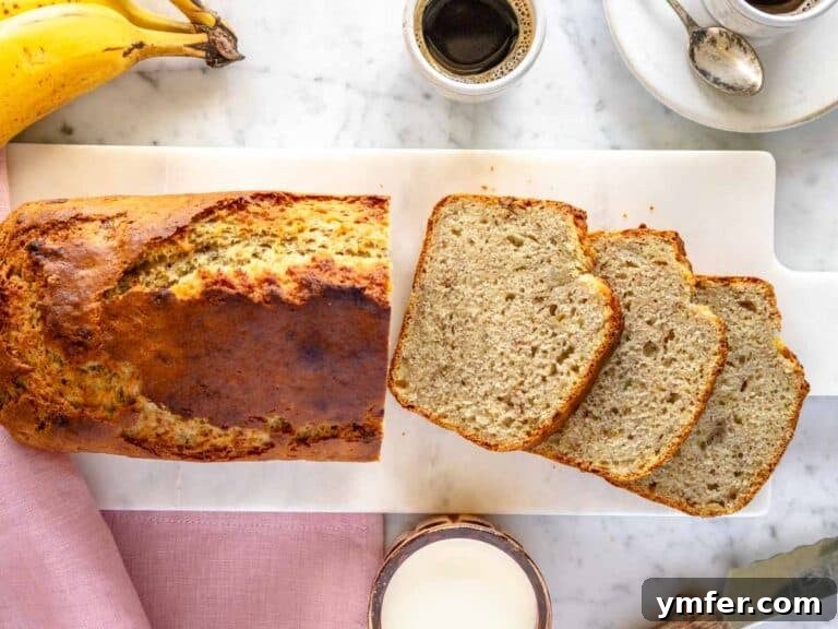vegan banana bread on a cutting board