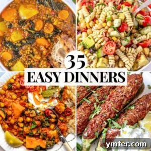 Easy dinner ideas with healthy meals, featuring a ricotta pasta dish