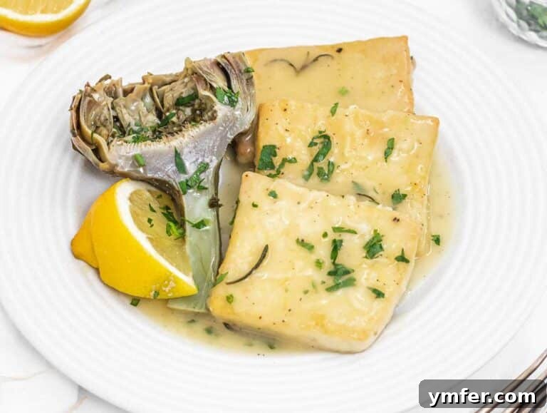 Rome's Signature Artichokes 30 Braised artichokes and lemon tofu plated beautifully