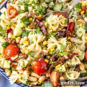 Vegan pasta salad.