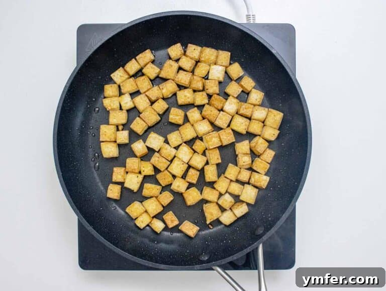 Zesty Orange Tofu 21 pan fried tofu with olive oil
