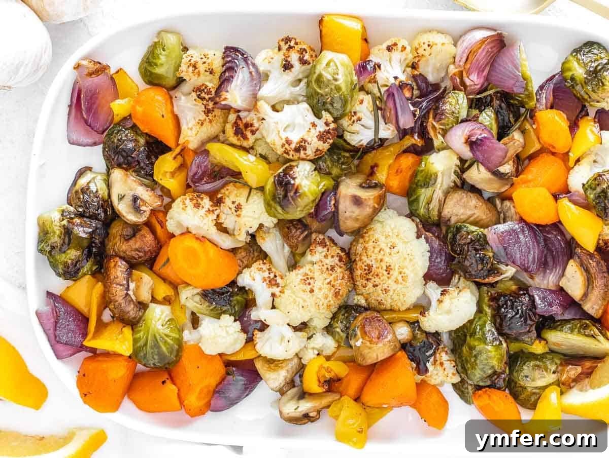 45 Delightful Vegetable Sides 15 Roasted vegetables on a plate