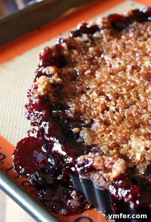 Decadent Chocolate Cherry Pie 2 Decadent Cherry Pie with Homemade Chocolate Almond Crust - NutmegNanny.com