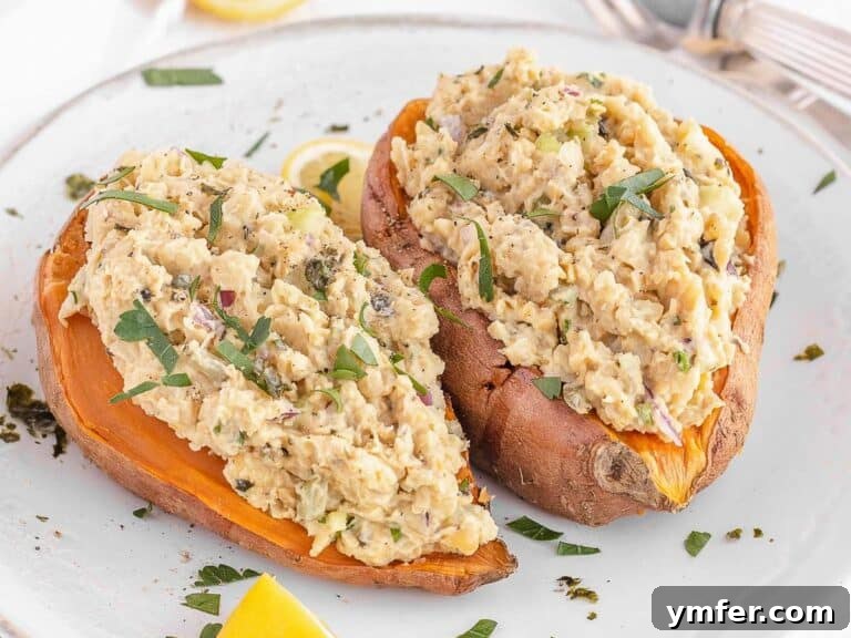 30 Quick & Wholesome Vegan Lunch Recipes 37 baked sweet potatoes stuffed with chickpea tuna