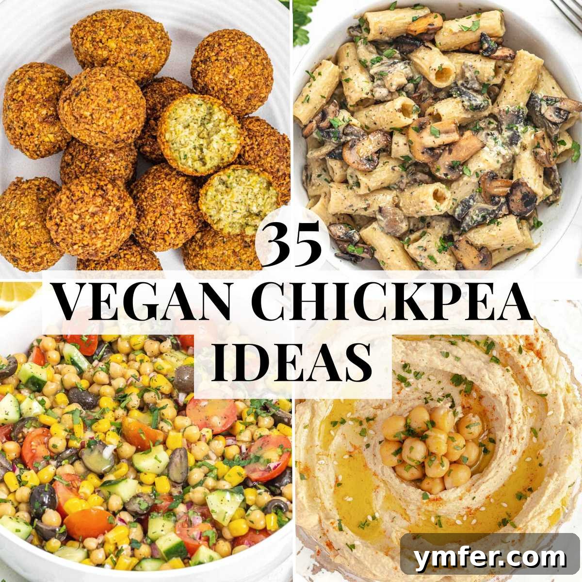 35 Plant-Powered Chickpea Creations 7 A collection of Vegan Chickpea Recipe ideas, including salads, curries, and snacks.