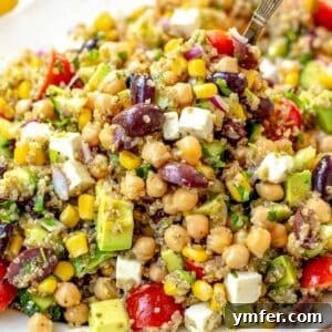 Zesty Quinoa Chickpea Power Salad 10 Chickpea quinoa salad recipe.
