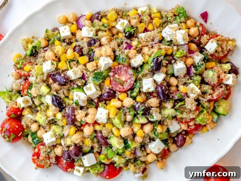 Zesty Quinoa Chickpea Power Salad 14 Chickpea quinoa salad.