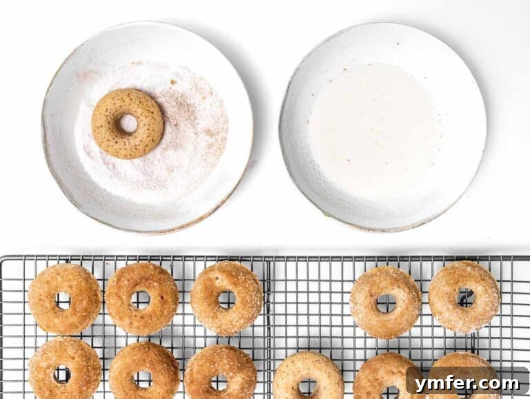 Plant Based Cake Perfection 10 Donuts dipped in milk and cinnamon sugar