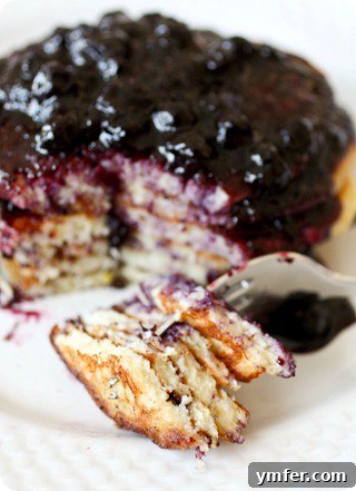 Lemon Ricotta Pancakes with Blueberry Sauce by Nutmeg Nanny Lemon Ricotta Pancakes with Blueberry Sauce by Nutmeg Nanny