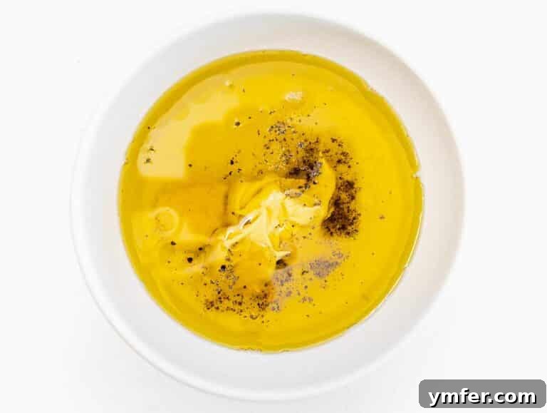 Golden Honey Mustard Bliss 17 All ingredients for honey mustard dressing in a bowl