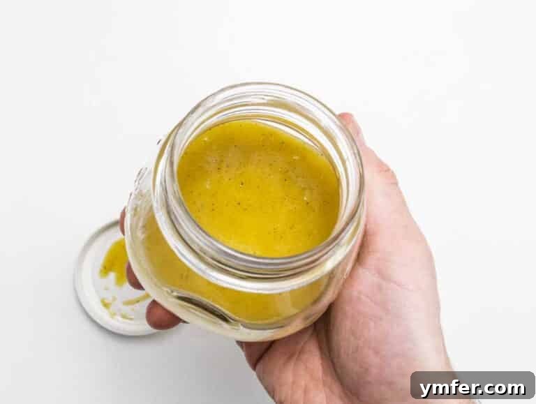 Golden Honey Mustard Bliss 20 Honey mustard dressing in a jar, ready to serve
