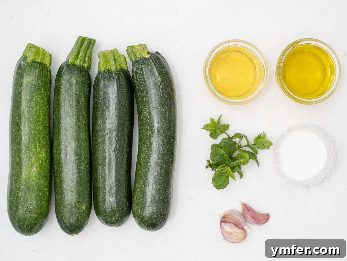 Perfectly Charred Zucchini 5 ingredients for grilled zucchini