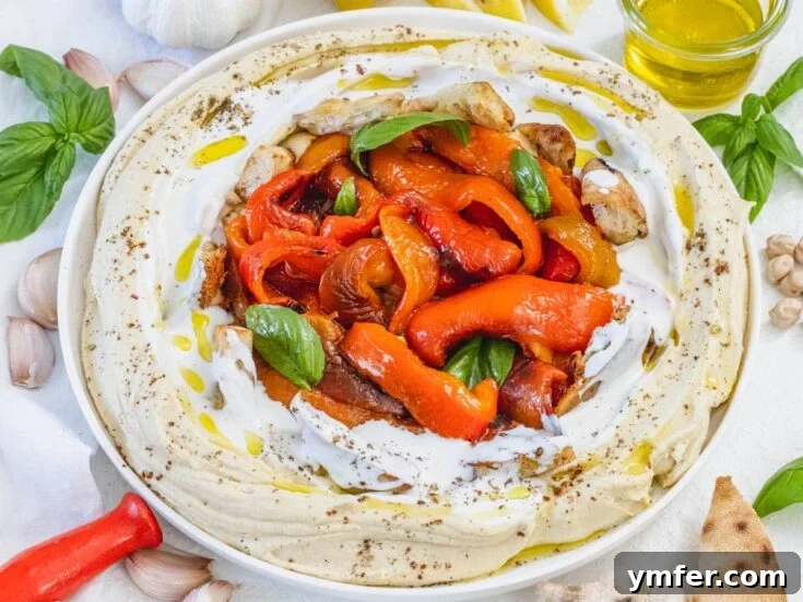 Roasted bell peppers in a bowl.