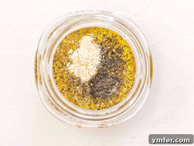 ingredients in a jar