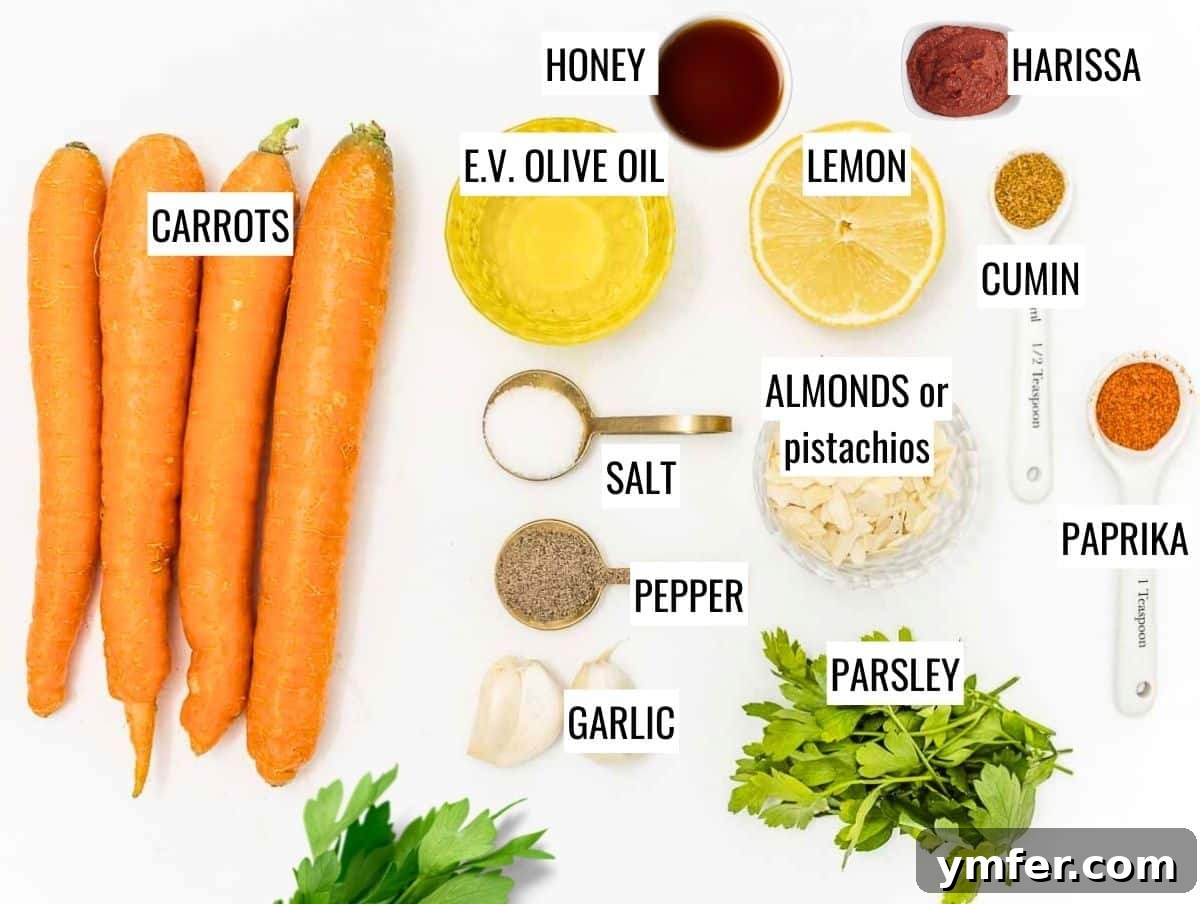 Moroccan Spiced Carrot Salad 4 ingredients for Moroccan carrot salad