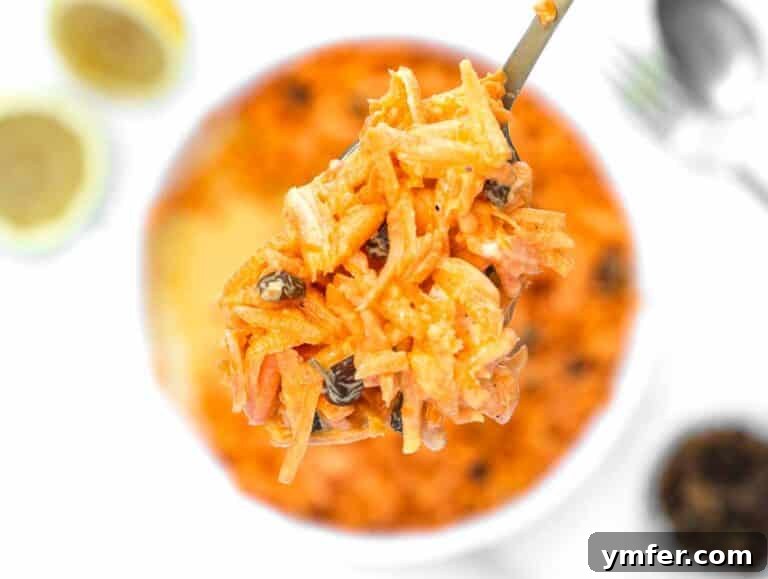 Sweet Carrot and Raisin Slaw 18 creamy carrot raisin salad