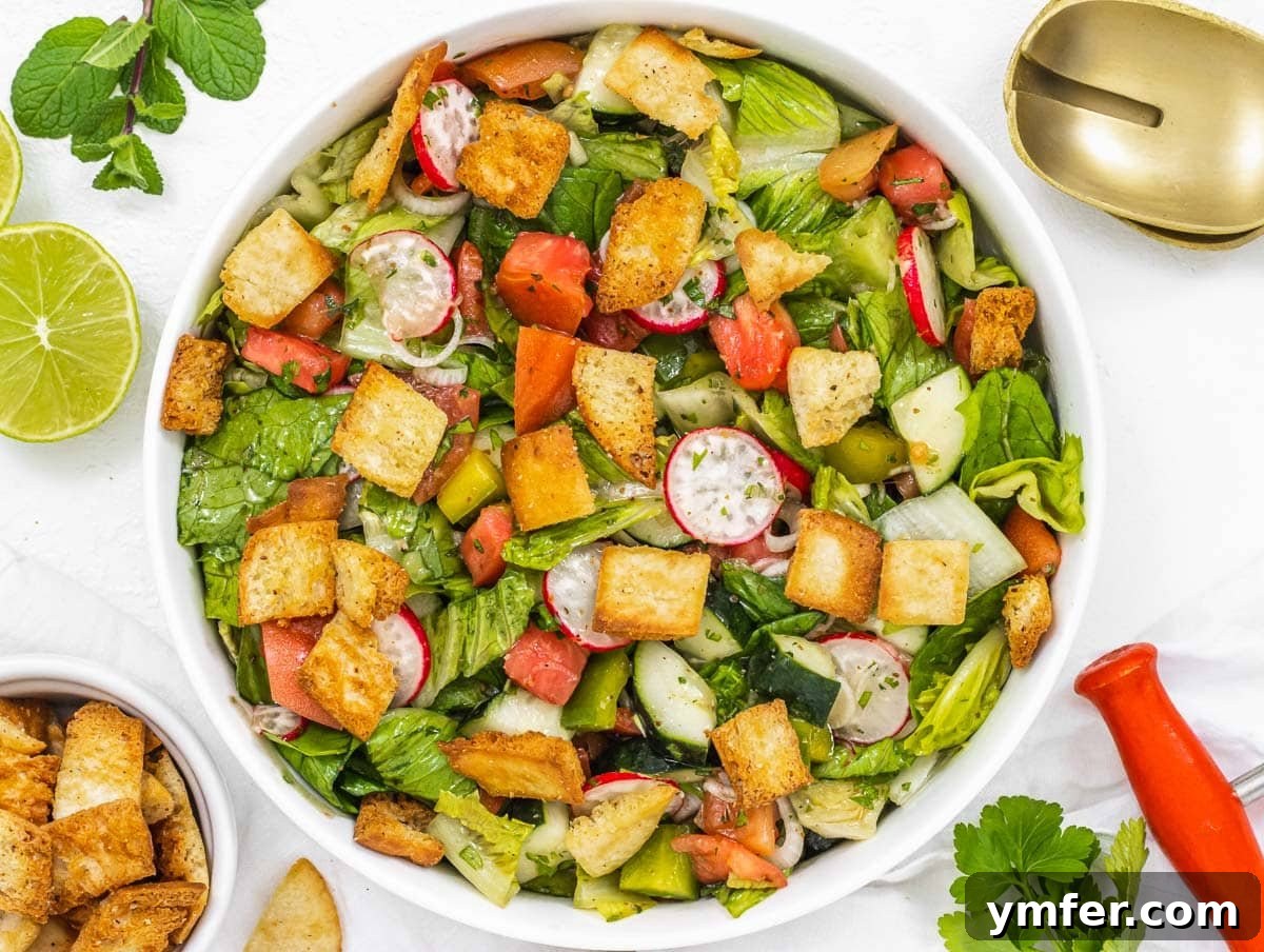 Horiatiki: The Quintessential Greek Village Salad 12 Fattoush with fried pita