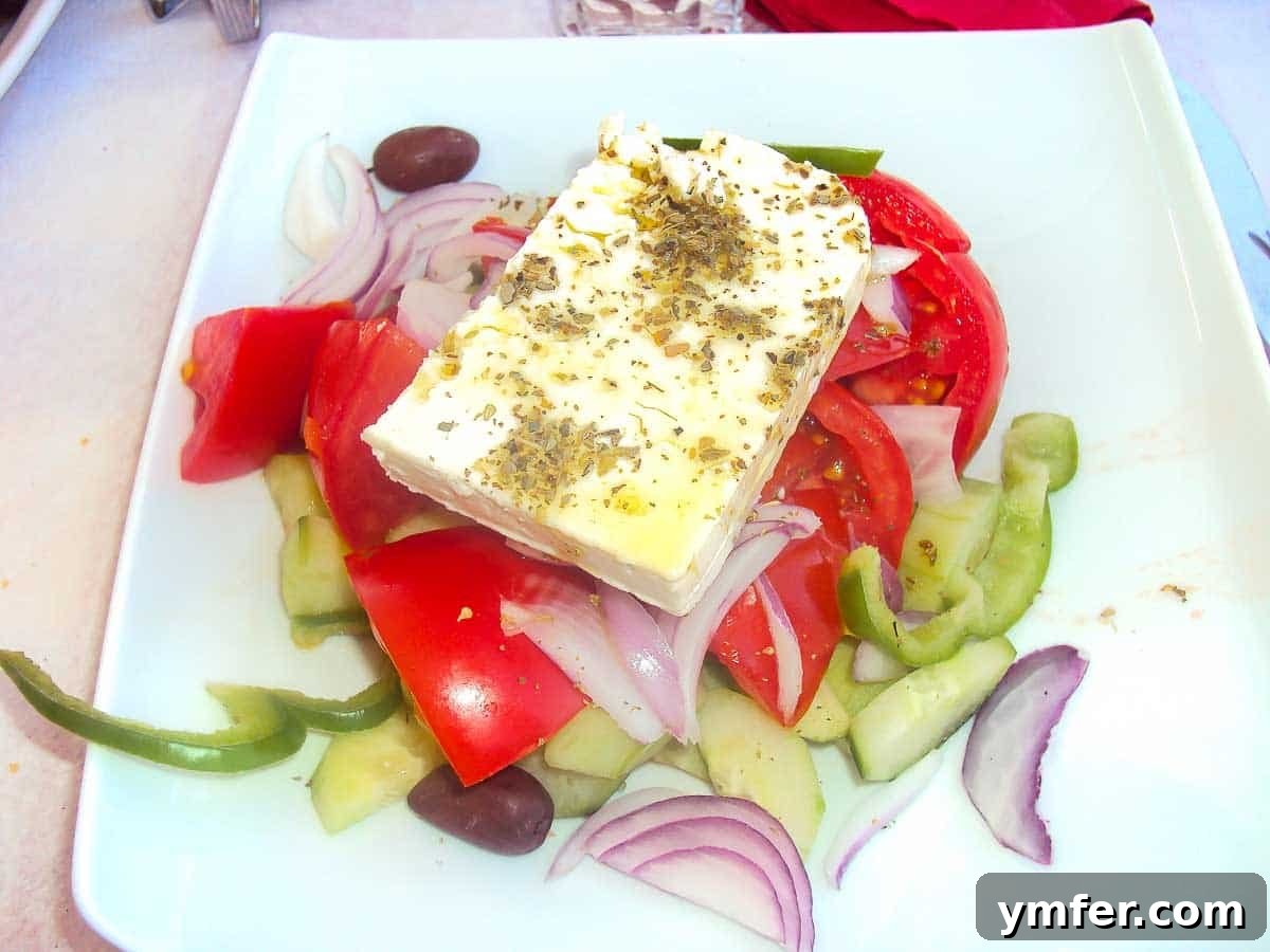 Horiatiki: The Quintessential Greek Village Salad 3 authentic Greek salad recipe made in Greece