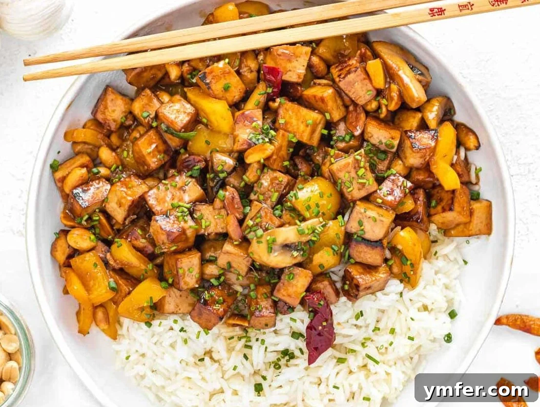 Kung Pao Tofu 11 Kung Pao Tofu garnished with fresh chives, ready to serve.