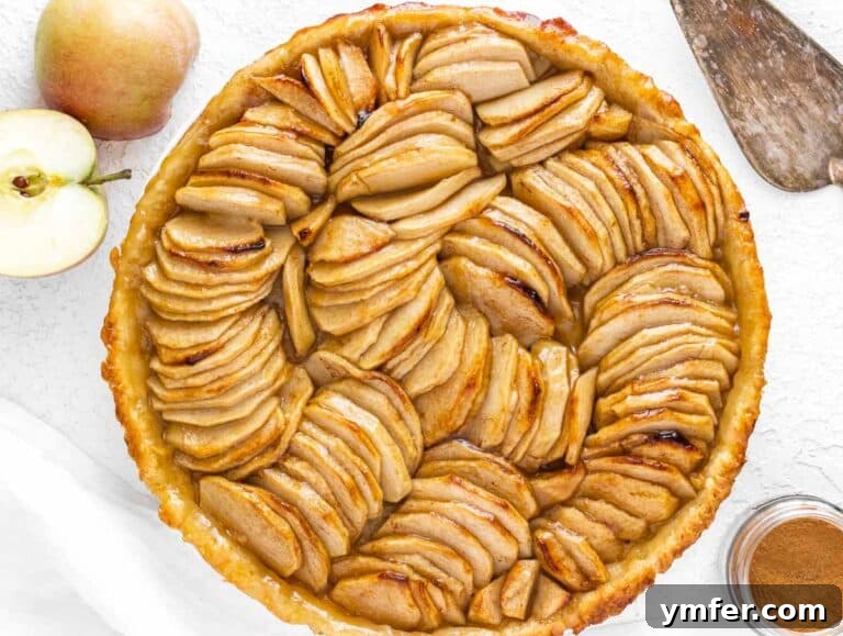 apple tart just baked