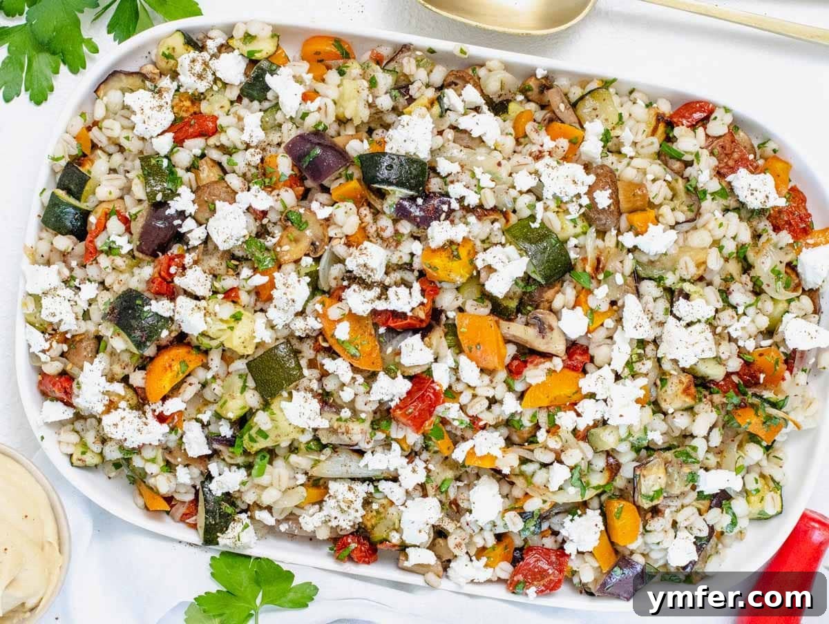 Hearty Barley Salad 11 Barley salad with feta and fresh herbs