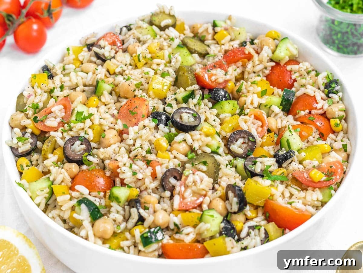 45 Effortless Vegetarian Dinner Ideas 30 Rice salad with cherry tomatoes and fresh herbs