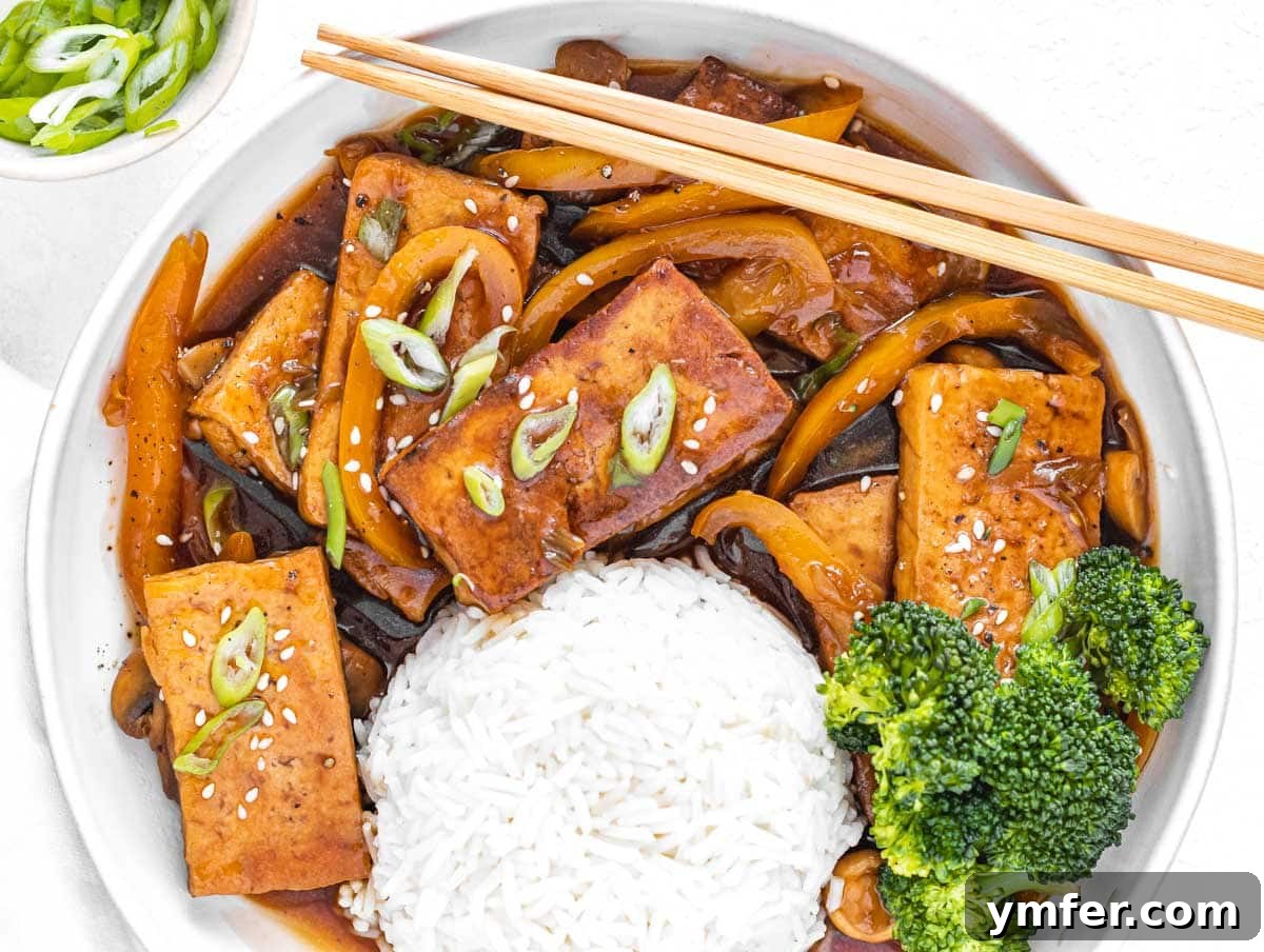 Umami Braised Tofu 13 braised tofu with rice and broccoli