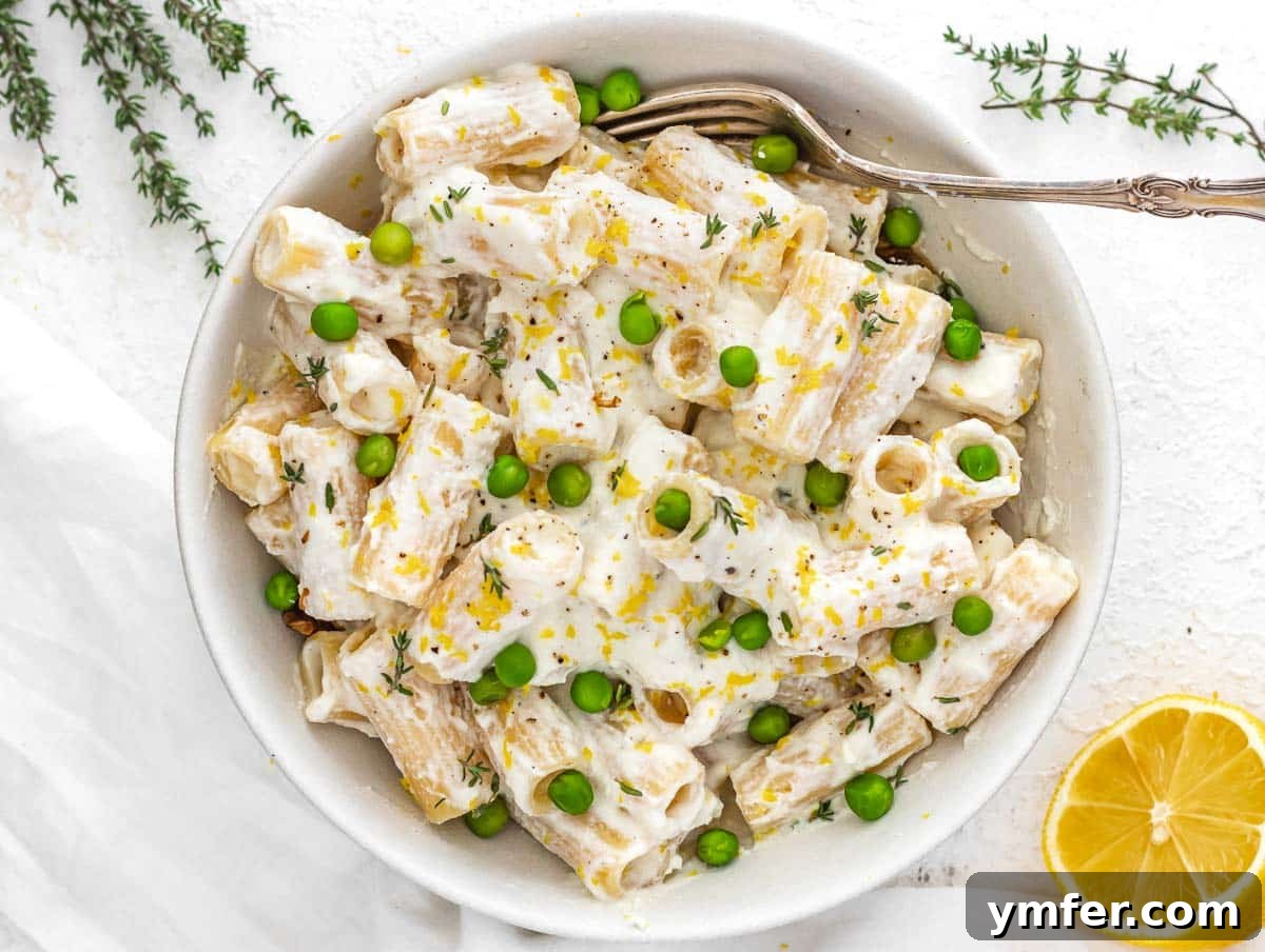 Bright Lemon Pasta 11 lemon ricotta pasta with peas