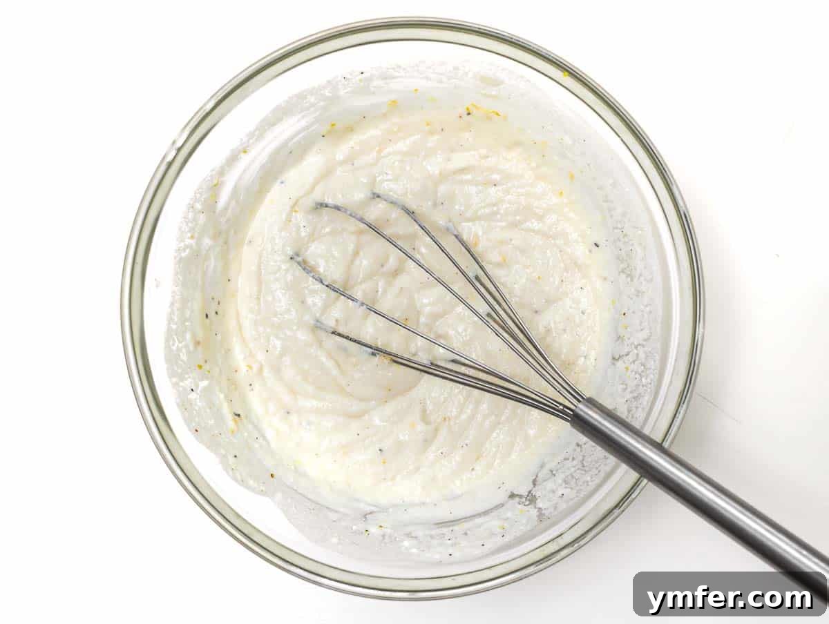Bright Lemon Pasta 7 mixing cheese and lemon