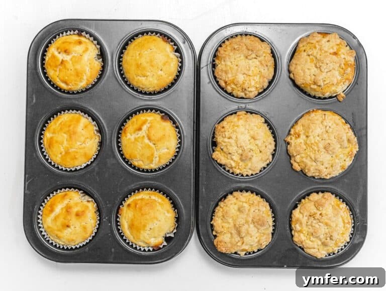 muffins after baking