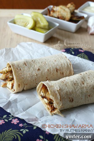 Chicken Shawarma by Nutmeg Nanny Chicken Shawarma wraps, a hearty option for game day by Nutmeg Nanny