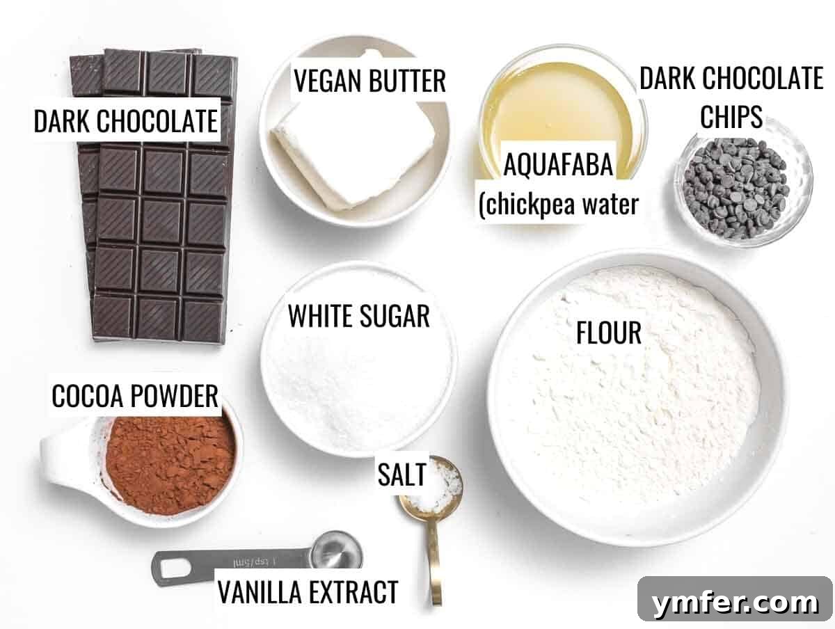 Decadent Plant-Based Brownies 4 ingredients for vegan brownies