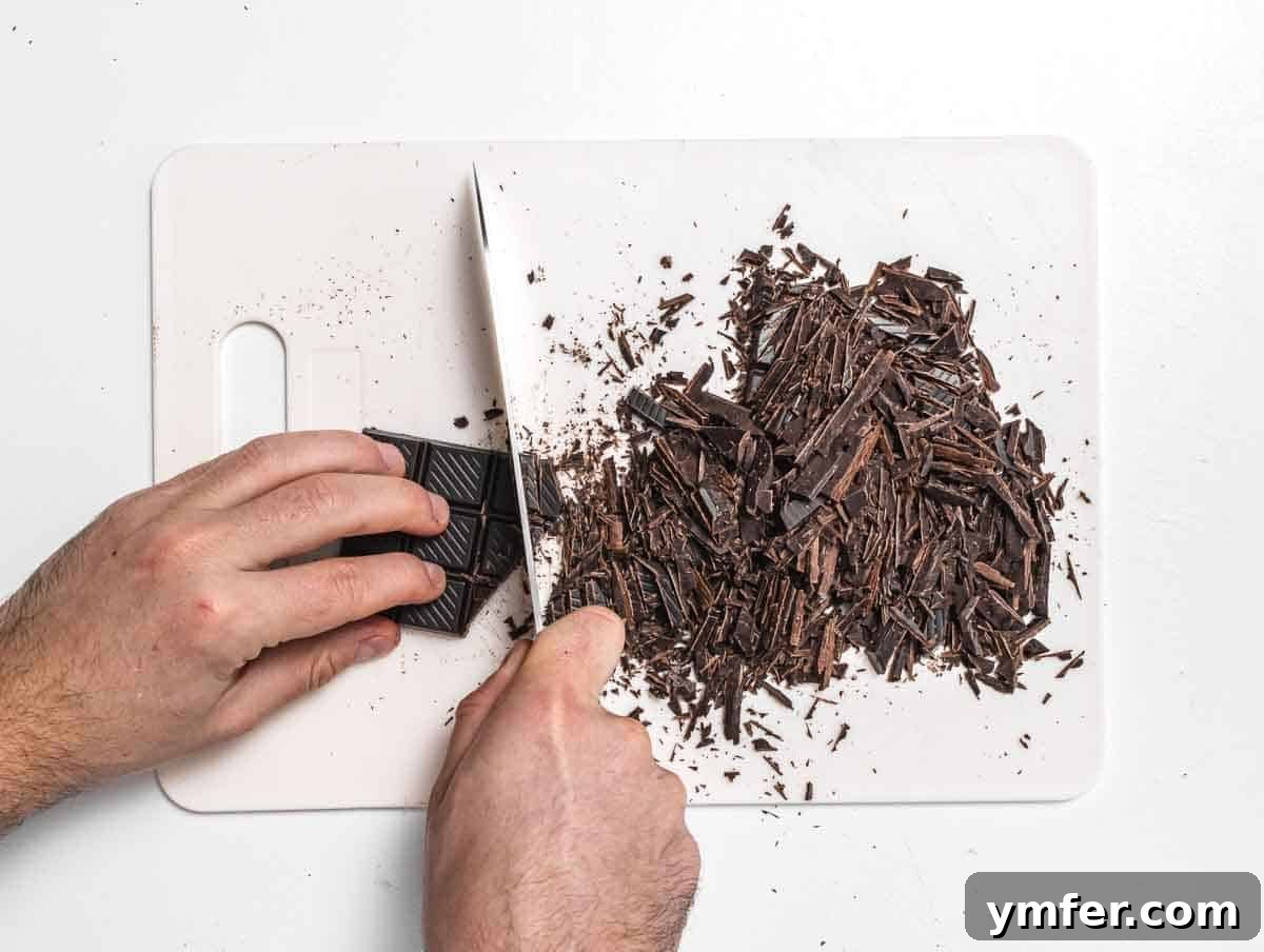 Decadent Plant-Based Brownies 7 Dark chocolate and hands