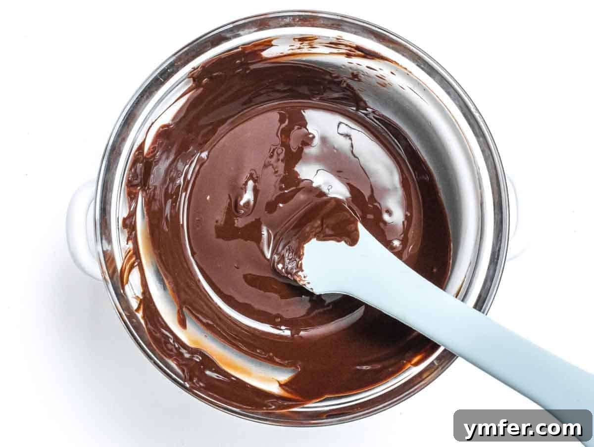 Decadent Plant-Based Brownies 9 melted butter and dark chocolate