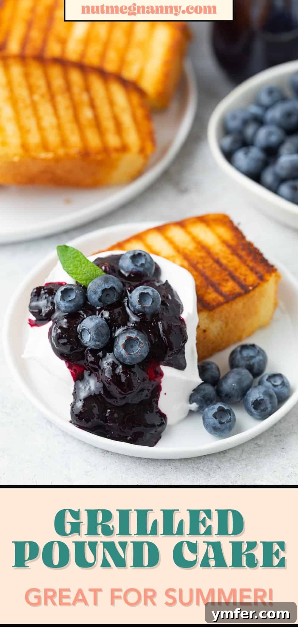 Flame-Kissed Pound Slice 6 Grilled Pound Cake pin for Pinterest.