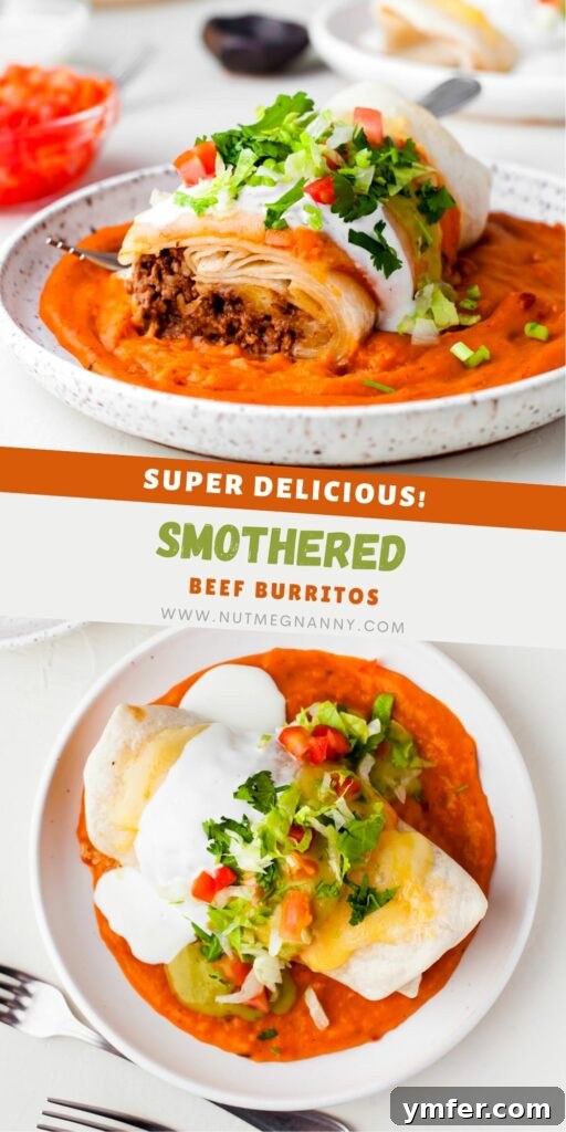 Richly Sauced Burritos 8 Smothered Burritos pin for Pinterest.