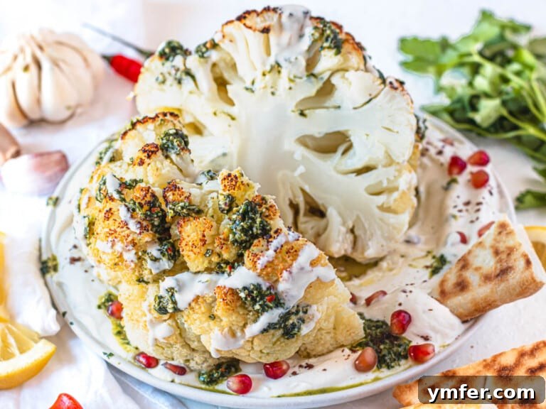 Glorious Whole Roasted Cauliflower 18 Whole roasted cauliflower with chermoula, pita bread and fresh lemon