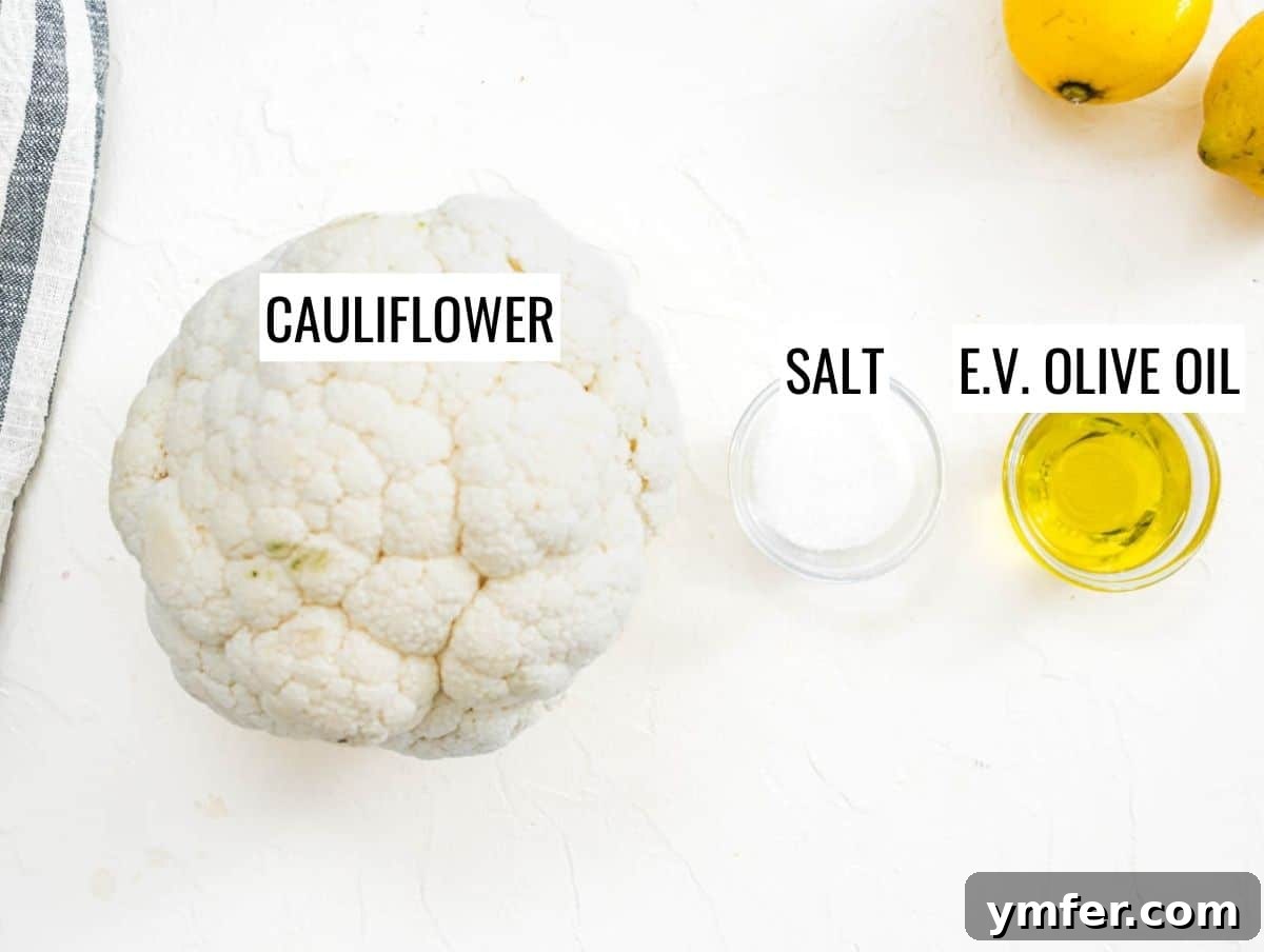 Glorious Whole Roasted Cauliflower 4 Ingredients for whole roasted cauliflower