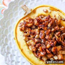 Stuffed Acorn Squash, a perfect fall meal.