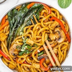 Yaki Udon with bok choy