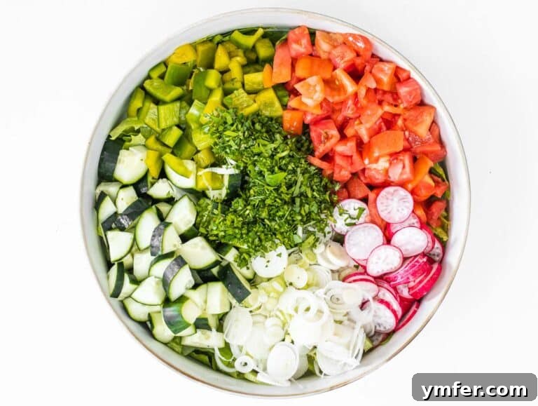 Mixed vegetables in a bowl