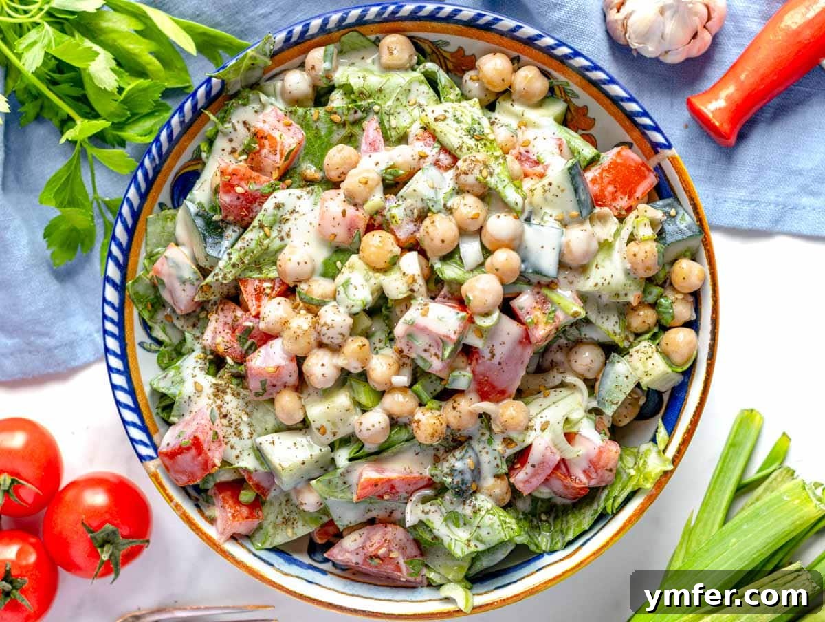 Zesty Tahini Salad 10 Tahini salad with chickpeas