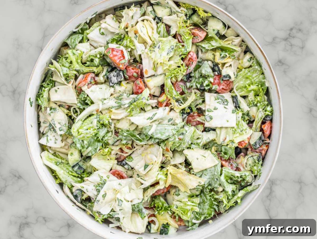 Zesty Tahini Salad 9 tahini salad after mixing