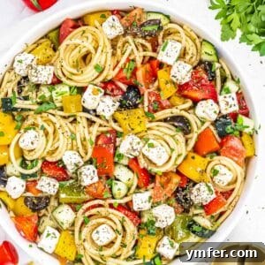 Vibrant Spaghetti Toss 10 Spaghetti salad recipe.