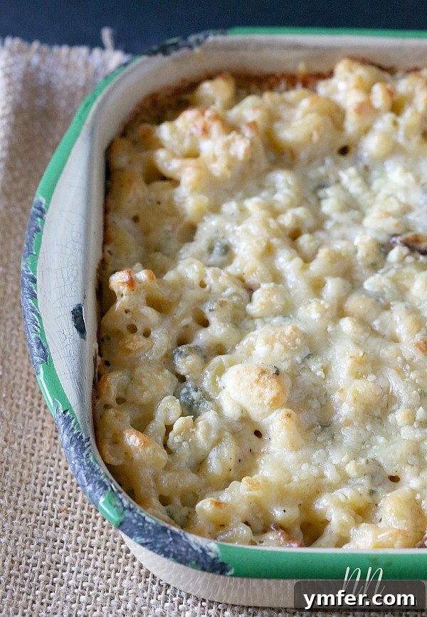 Gorgonzola Bacon Mac and Cheese by Nutmeg Nanny 