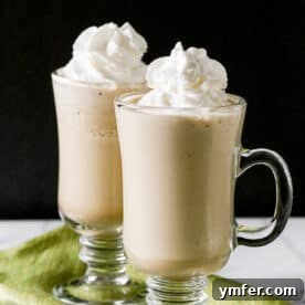 Spirited Coffee Chill 4 A beautifully presented Irish Coffee Frappe with whipped cream and a sprinkle of coffee beans.