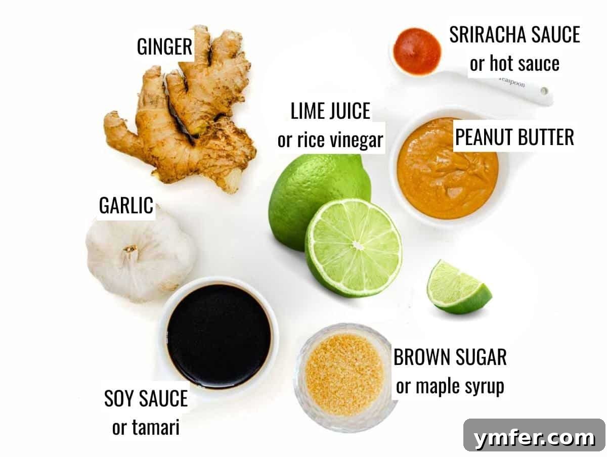 Delicious Peanut Sauce 4 Ingredients for peanut sauce