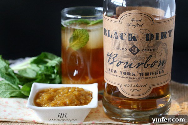 Peach Minted Bourbon Sweet Tea 2 Delicious Peach Mint Bourbon Sweet Tea