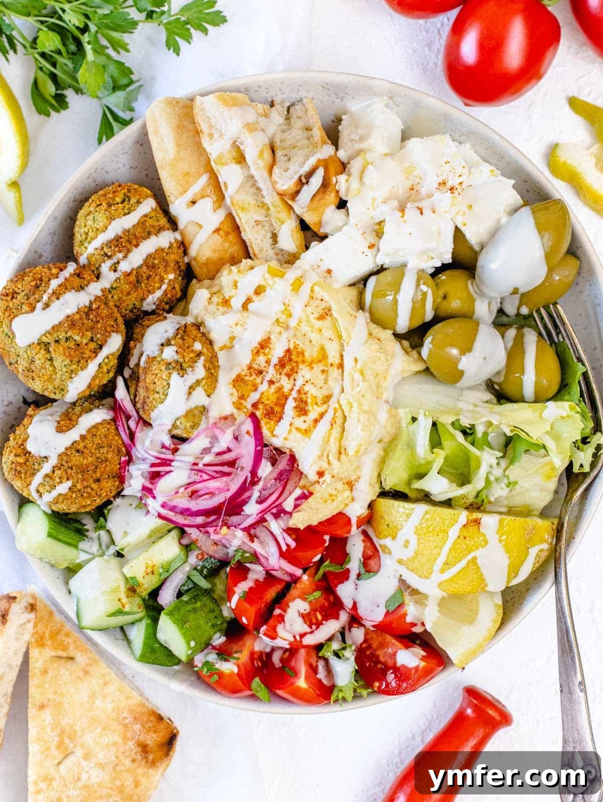 Vibrant Mediterranean Bowl 2 mediterranean bowl, vibrant and colorful